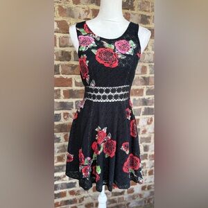 🦋 Free People Floral Dress with lace see through waist